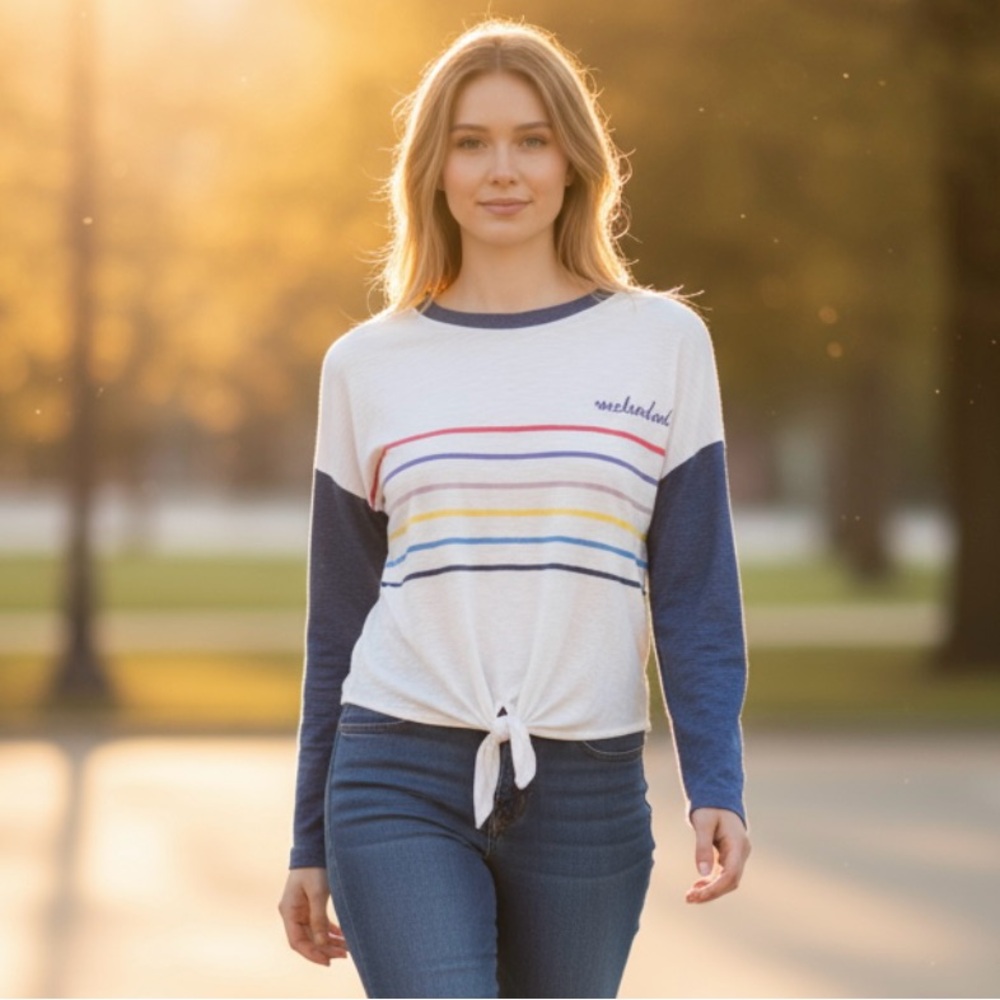 The Lounge Life Cropped Long Sleeve Tee